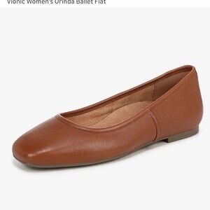 Vionic Women's Classic Brown Ballet Flats